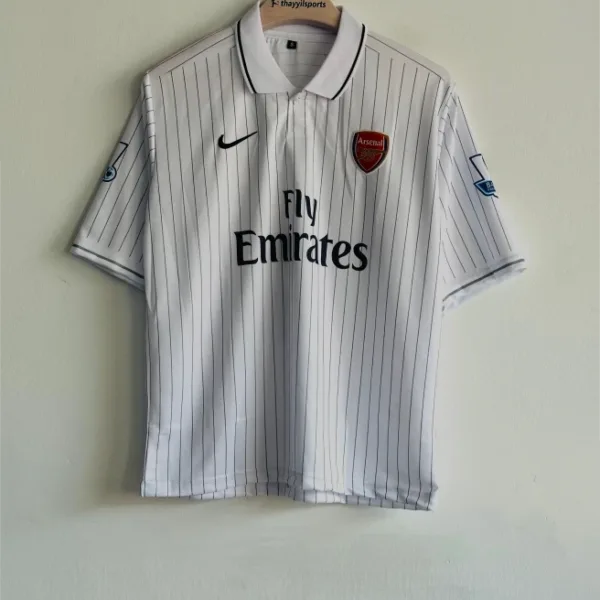 ARSANEL 2009-10 THIRD KIT FABREGAS FIVESLEEVE POLO EMBROIDERY