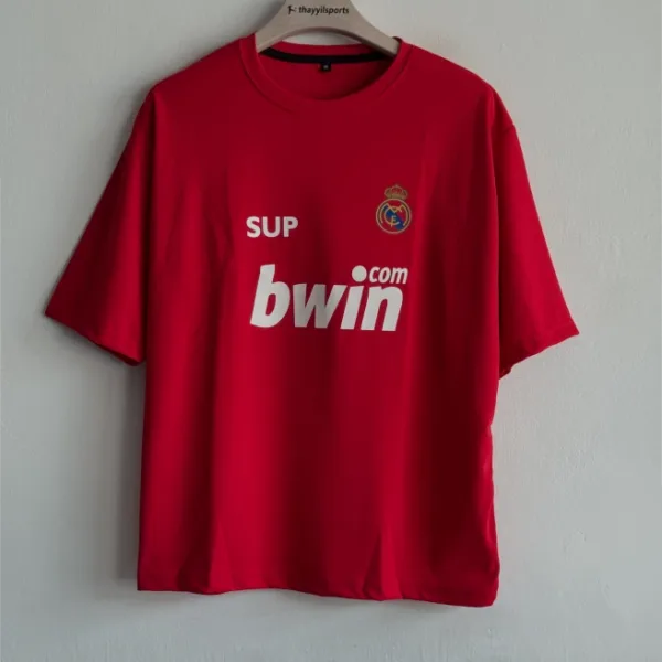TSHIRT REAL MADRID BECKHAM RED FIVESLEEVE