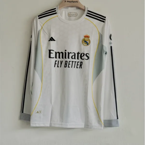 REAL MADRID 25-26 HOME KIT BELINGHAM FULLSLEEVE EMBROIDERY