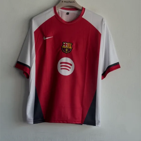 BARCELONA SPECIAL EDITION RED KIT MESSI FIVESLEEVE EMBROIDERY