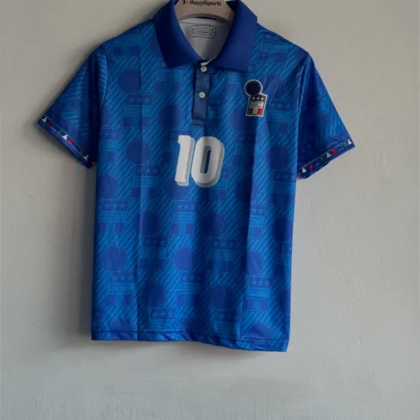 ITALI 1994 HOME KIT BAGGIO POLO EMBROIDERY