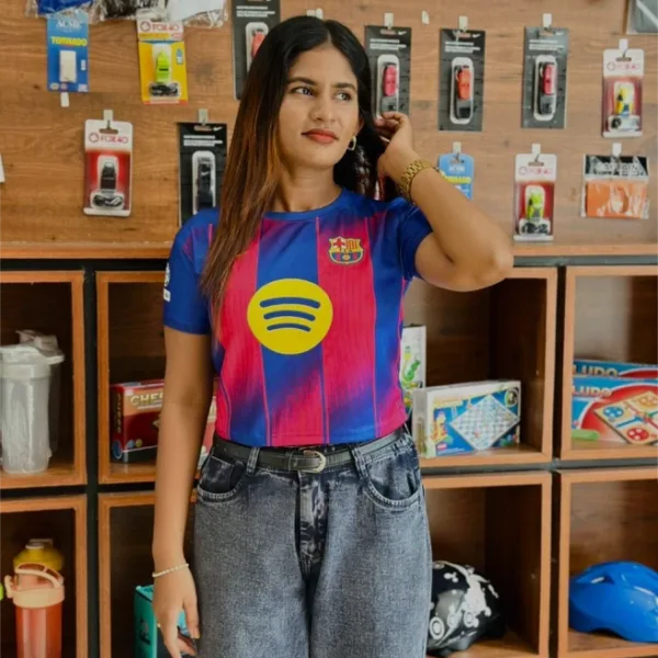 CROP TOP BARCELONA 25-26 HOME YAMAL