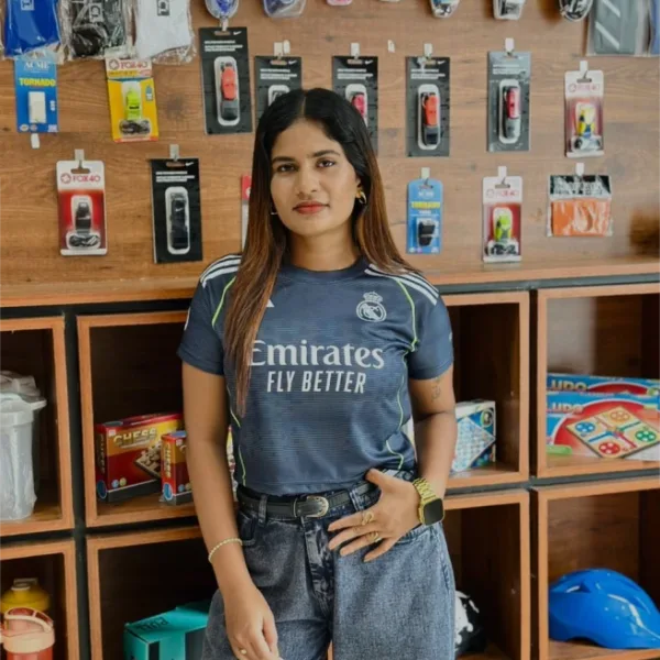 CROP TOP REAL MADRID 25-26 AWAY KIT BELINGHAM