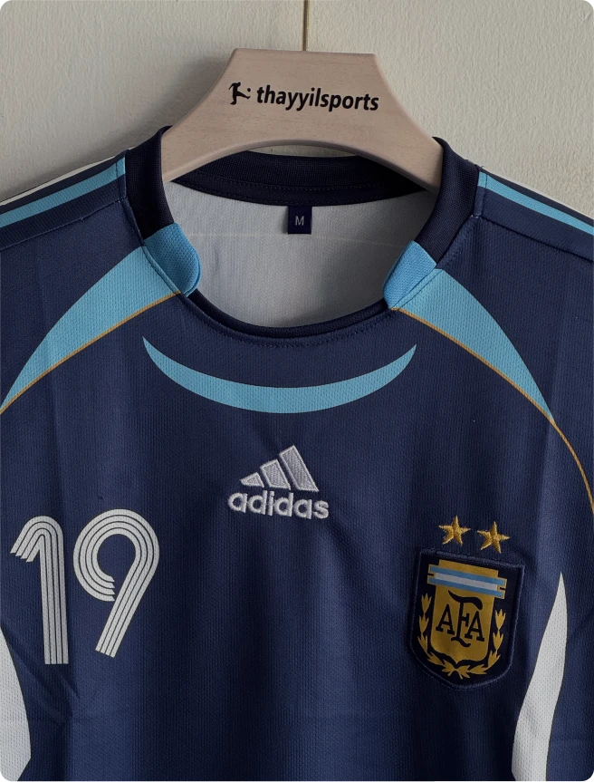 ARGENTINA 2006 AWAY KIT MESSI FULLSLEEVE EMBROIDERY PREMIUM
