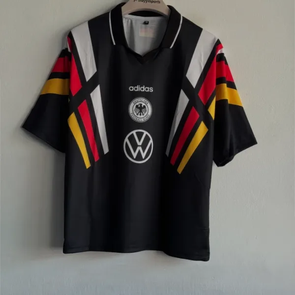 GERMANY 1996 BLACK KIT BECKENBAUER FIVESLEEVE POLO