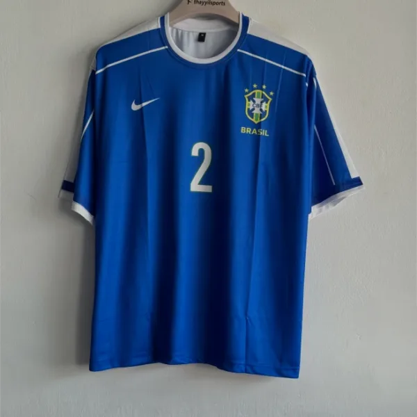 BRAZIL 1998 AWAY KIT CAFU FIVESLEEVE
