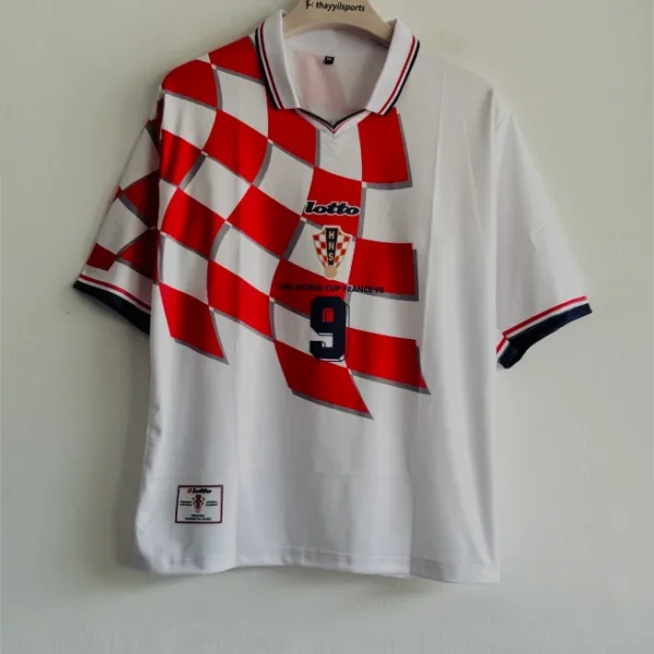 CROATIA 1998-99 HOME KIT SUKER FIVESLEEVE POLO