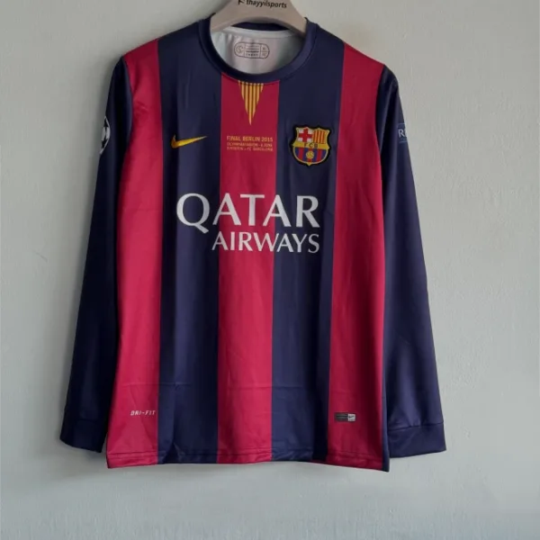 BARCELONA 2014-15 HOME KIT NEYMER FULLSLEEVE EMBROIDERY