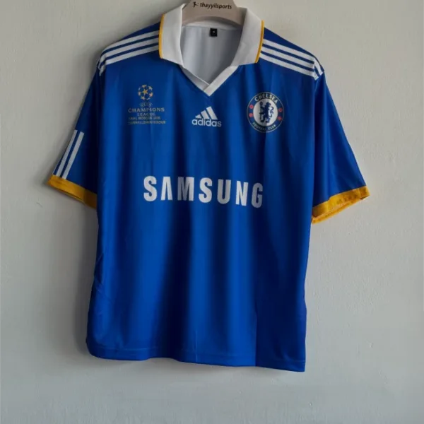 CHELSEA 2008-09 HOME KIT DROGBA FIVESLEEVE POLO