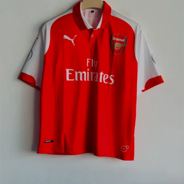 ARSANEL 2017-18 HOME KIT OZIL FIVESLEEVE POLO