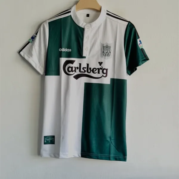 LIVERPOOL 1995-96 AWAY KIT FOWLER POLO EMBROIDERY PREMIUM