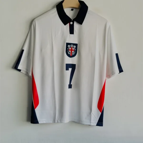 ENGLAND VINTAGE KIT FIVESLEEVE POLO EMBROIDERY PREMIUM