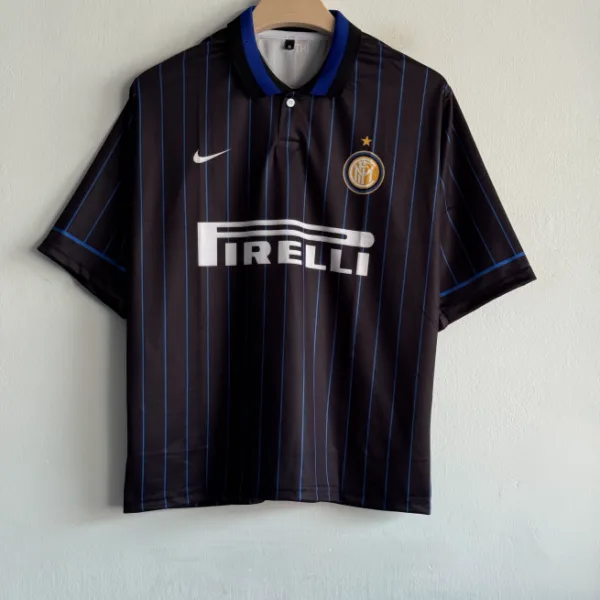 INTERMILAN 2014-15 HOME KIT FORLAN FIVESLEEVE POLO