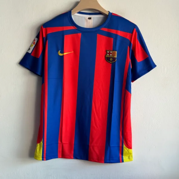 BARCELONA 2005-06 HOME KIT MESSI EMBROIDERY