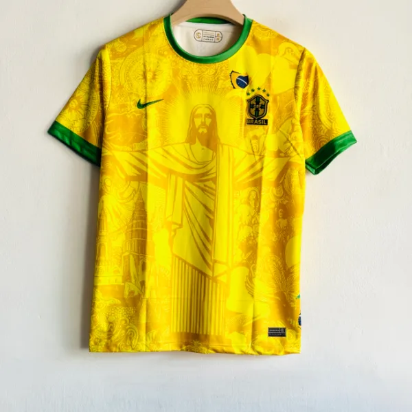 BRAZIL X CHRIST 24-25 SPECIAL EDITION HOME KIT NEYMER EMBROIDERY